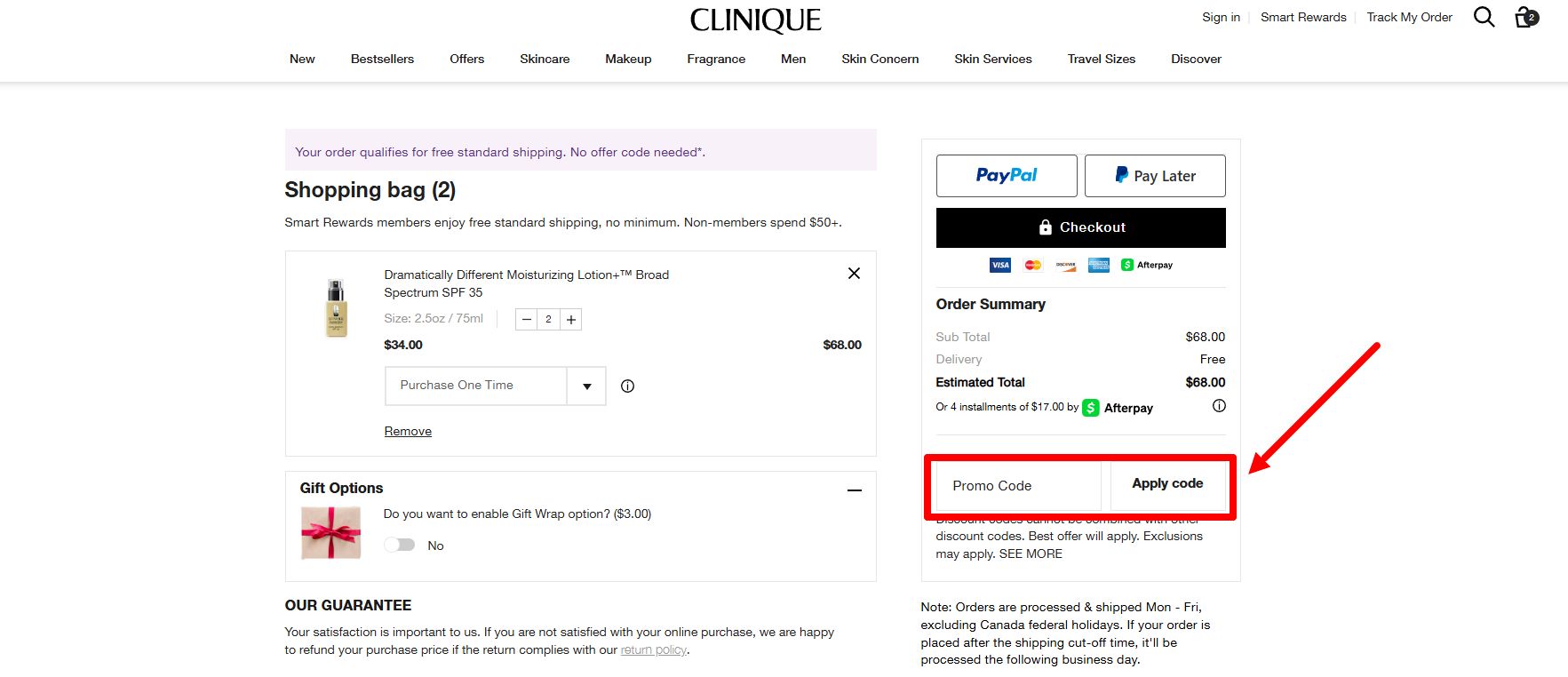 Clinique Promo Code